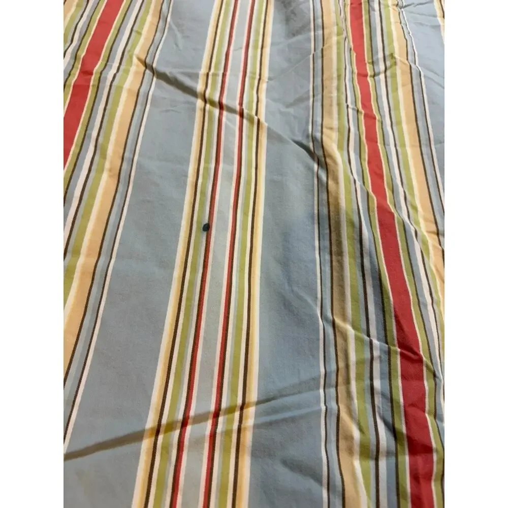 Pottery Barn Duvet Cover King Doyle Stripe Organic (Flaw) 4 Pillow Cover Shams